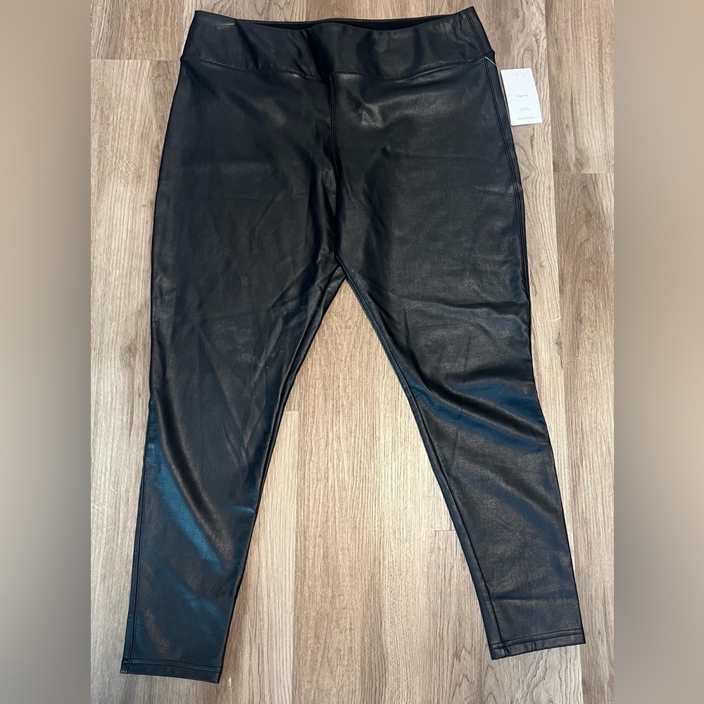 NWT Nordstrom Pull on Faux Leather Leggings